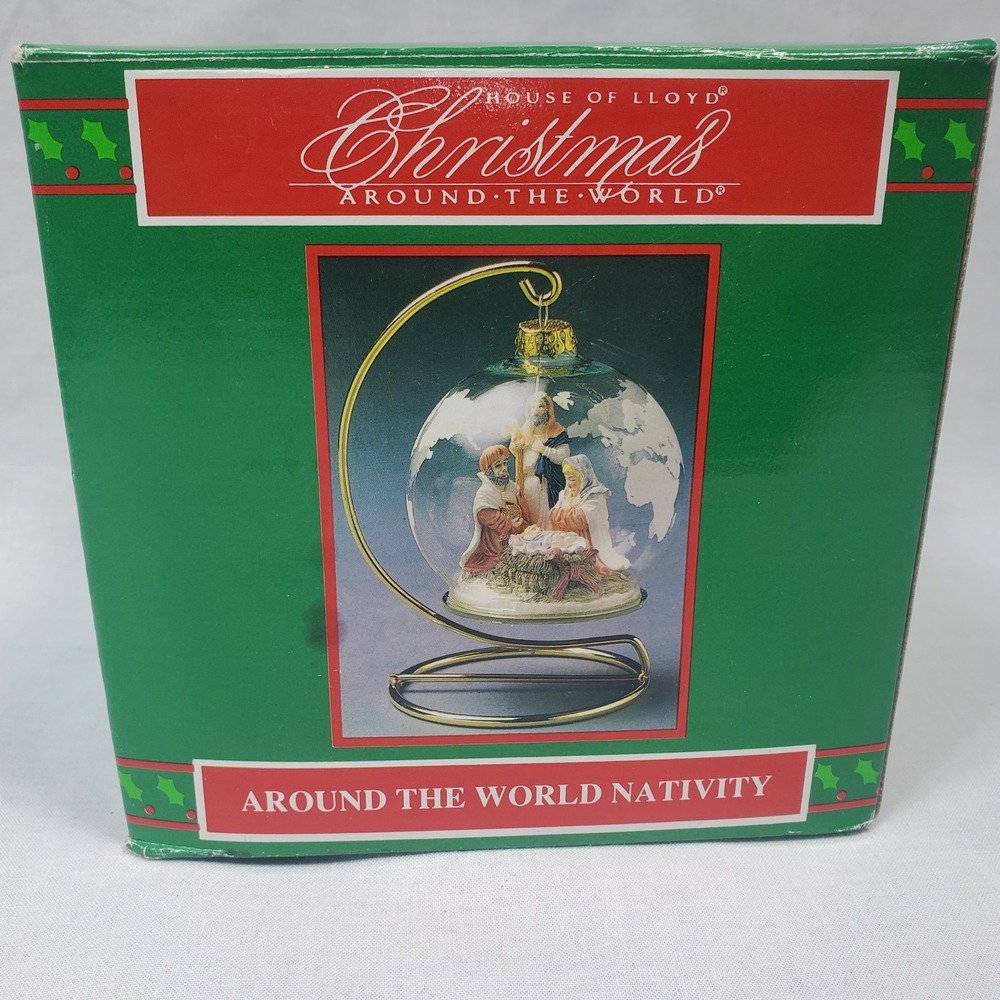 Vintage Christmas Ornament of Lloyd Christmas Around the World Nativity 1993